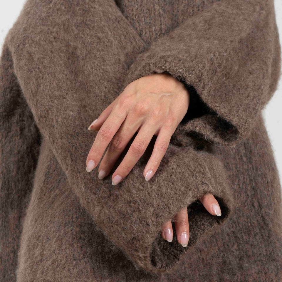 Jumperkleid – Oversized-Mini-Strickkleid-HauteBerlin