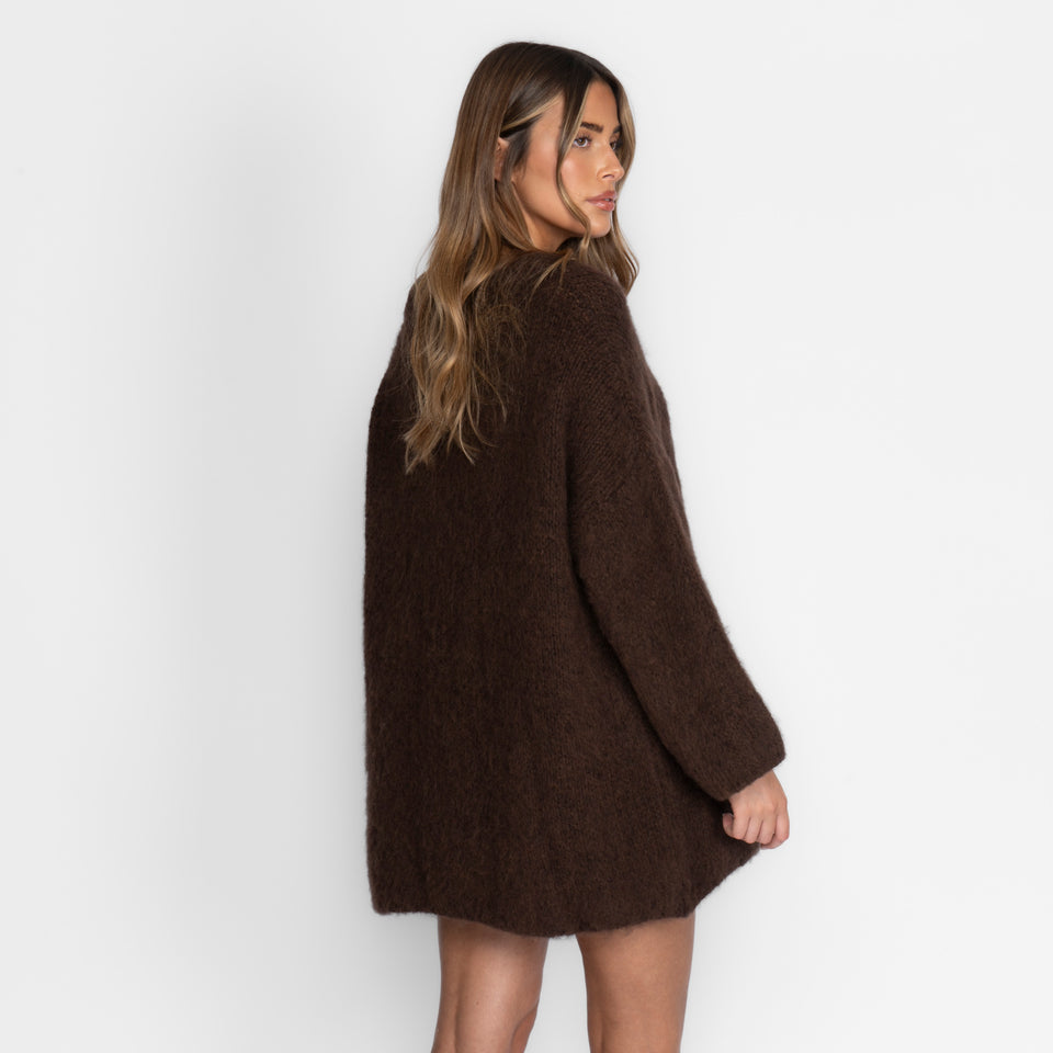 Jumperkleid – Oversized-Mini-Strickkleid-HauteBerlin