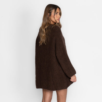 Jumperkleid – Oversized-Mini-Strickkleid-HauteBerlin