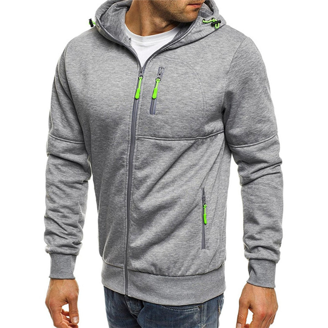 Kapuzenjacke mit Reißverschluss | Warm | Taschen | Kapuzenjacke mit Reißverschluss | Herren-Kapuzenjacke-HauteBerlin