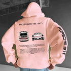 Porsche 911 Hellrosa Hoodie