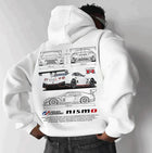 Nissan Ares GTR Auto Weißer Hoodie