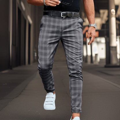 Karierte Hose – Schottenkaro – Slim Fit – Chino – Herrenhose-HauteBerlin