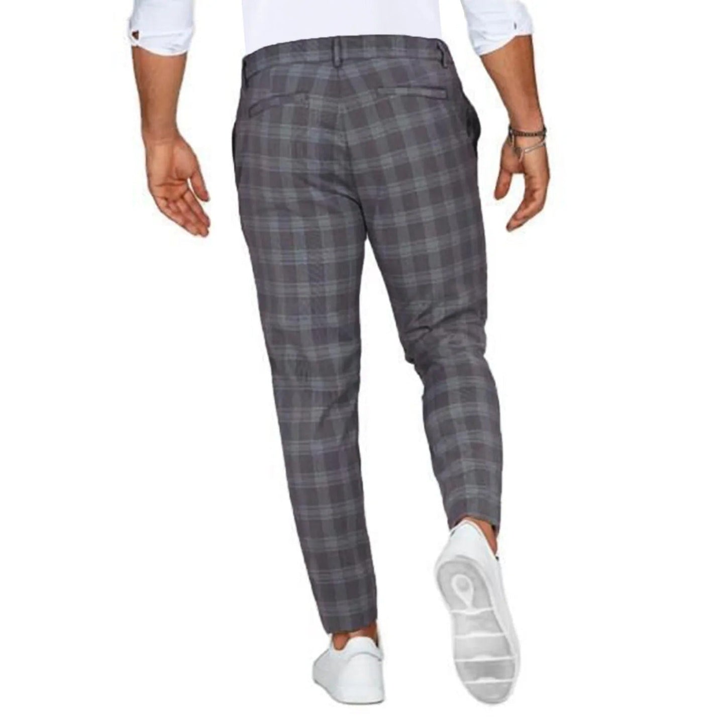 Karo-Hosen | Slim-Fit | Stretch | Herren Mode-Hosen | Herren-Hosen-HauteBerlin