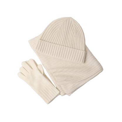 Kaschmir Set Herren | Schal Mütze Handschuhe | Winter-HauteBerlin