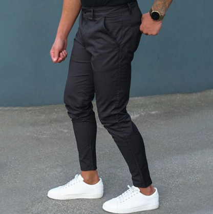 Kleiderhosen - Stylische Herren Stretch Slim Fit Chino Hose-HauteBerlin