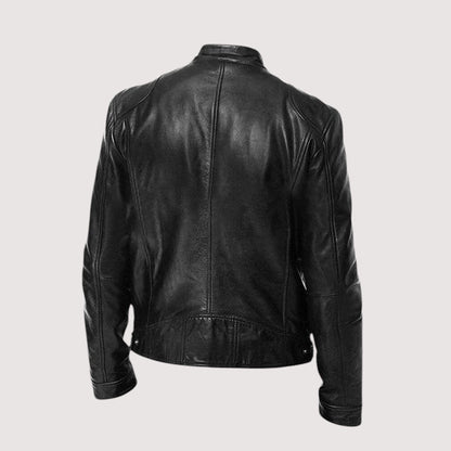 Kunstlederjacke - Regular Fit - Veganes Leder - Bikerjacke - Lederjacke für Männer-HauteBerlin