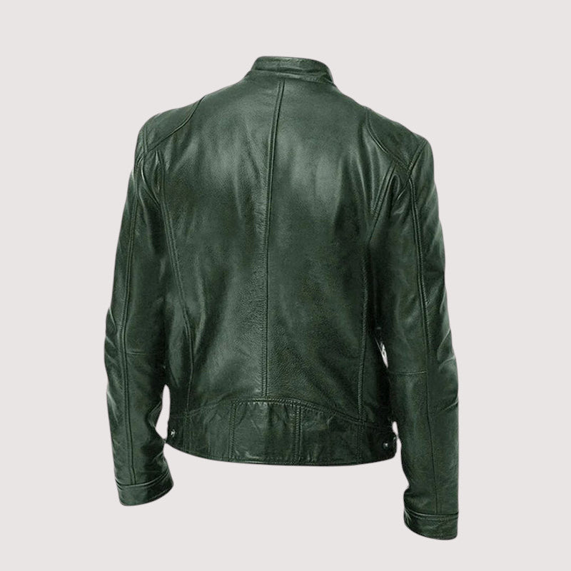 Kunstlederjacke - Regular Fit - Veganes Leder - Bikerjacke - Lederjacke für Männer-HauteBerlin