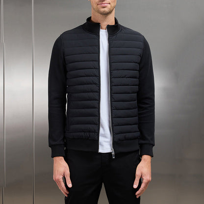 Langarm-Gilet | Reißverschluss | Gefüttert | Sommerjacke | Herrenjacke-HauteBerlin