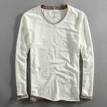 Langarm-T-Shirt | Basic | Lässig | Langarm-Shirts | Herrenbekleidung-HauteBerlin
