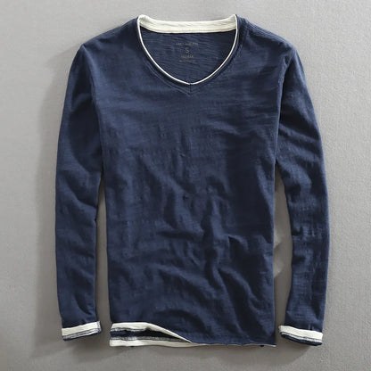 Langarm-T-Shirt | Basic | Lässig | Langarm-Shirts | Herrenbekleidung-HauteBerlin