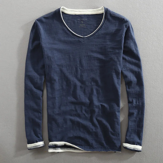 Langarm-T-Shirt | Basic | Lässig | Langarm-Shirts | Herrenbekleidung-HauteBerlin