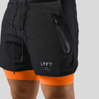Schwarz-Orange mit Logo