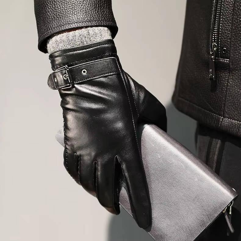 Lederhandschuhe Herren | Lammfell | Touchscreen | Wollfutter-HauteBerlin