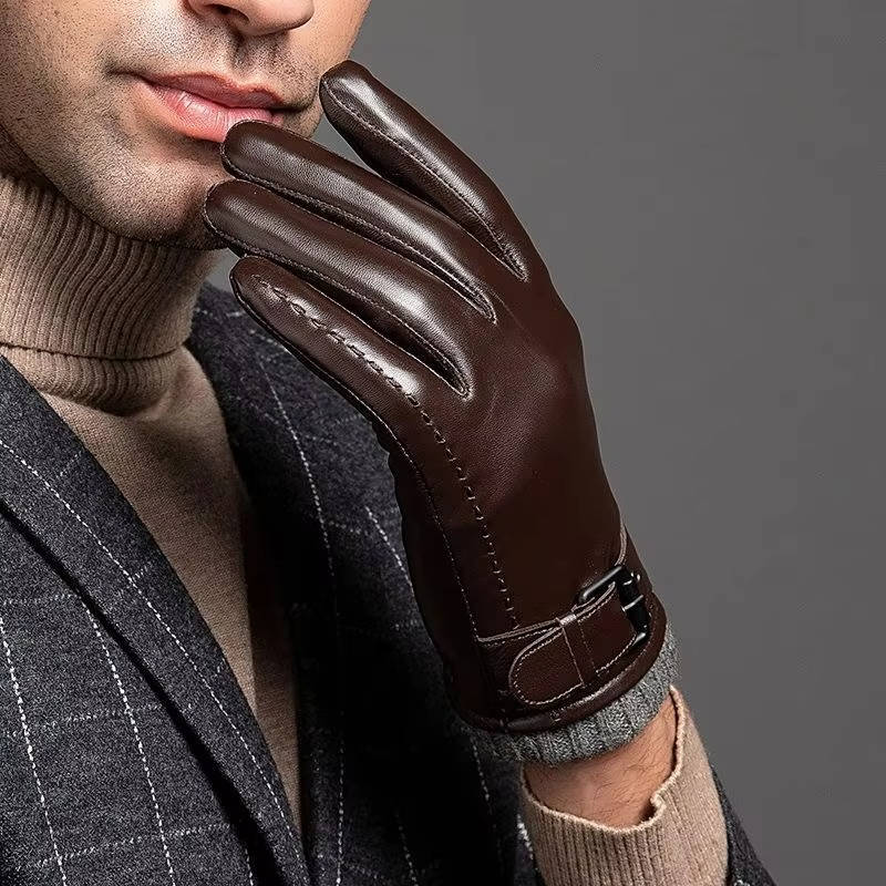 Lederhandschuhe Herren | Lammfell | Touchscreen | Wollfutter-HauteBerlin