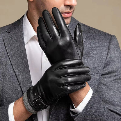 Lederhandschuhe Herren | Lammfell | Touchscreen | Wollfutter-HauteBerlin