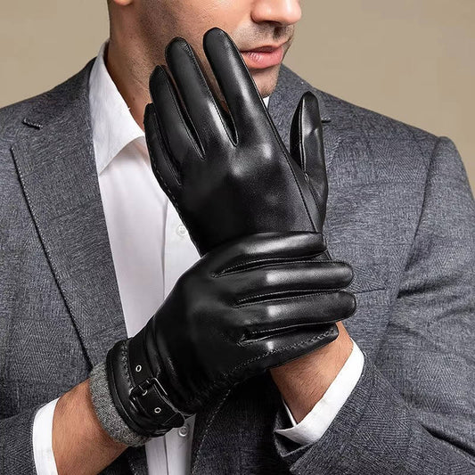 Lederhandschuhe Herren | Lammfell | Touchscreen | Wollfutter-HauteBerlin