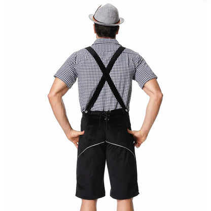 Lederhose Herren - Leder Traditionell Bayerisch Braun Oktoberfest-HauteBerlin