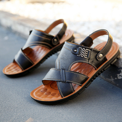 Ledersandalen – Ergonomisch – Sport – Orthopädische Sandalen – Herrensandalen-HauteBerlin