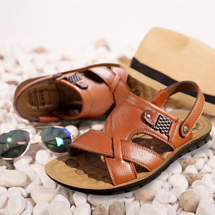 Ledersandalen – Ergonomisch – Sport – Orthopädische Sandalen – Herrensandalen-HauteBerlin