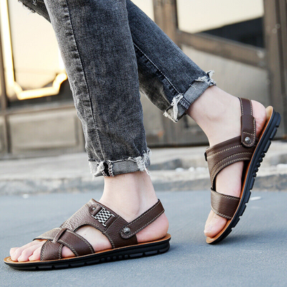 Ledersandalen – Ergonomisch – Sport – Orthopädische Sandalen – Herrensandalen-HauteBerlin