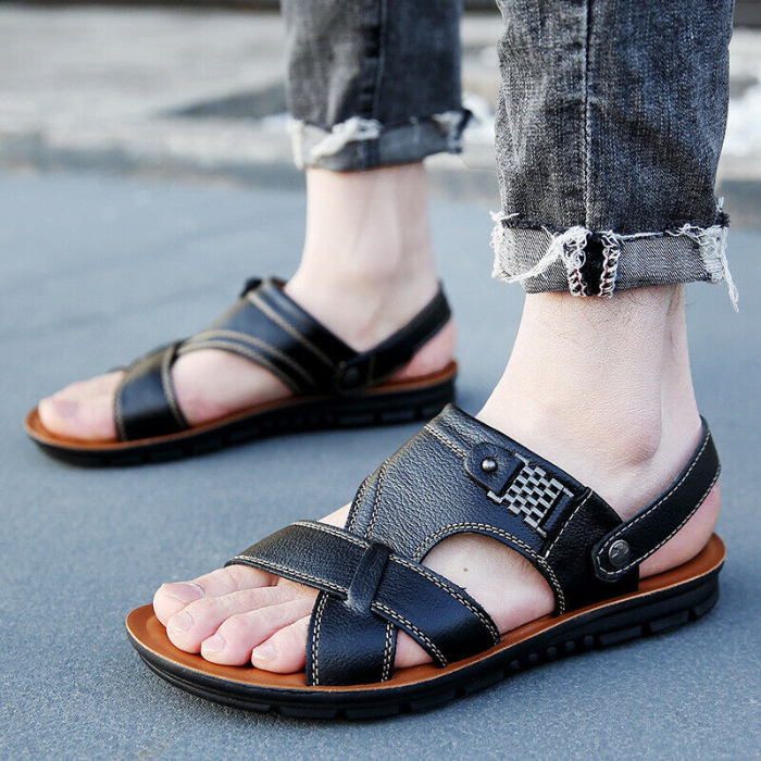 Ledersandalen – Ergonomisch – Sport – Orthopädische Sandalen – Herrensandalen-HauteBerlin