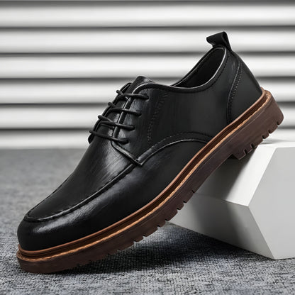 Lederschuhe – Herren, schwarzbraune Schnürschuhe im Chunky-Oxford-Stil-HauteBerlin