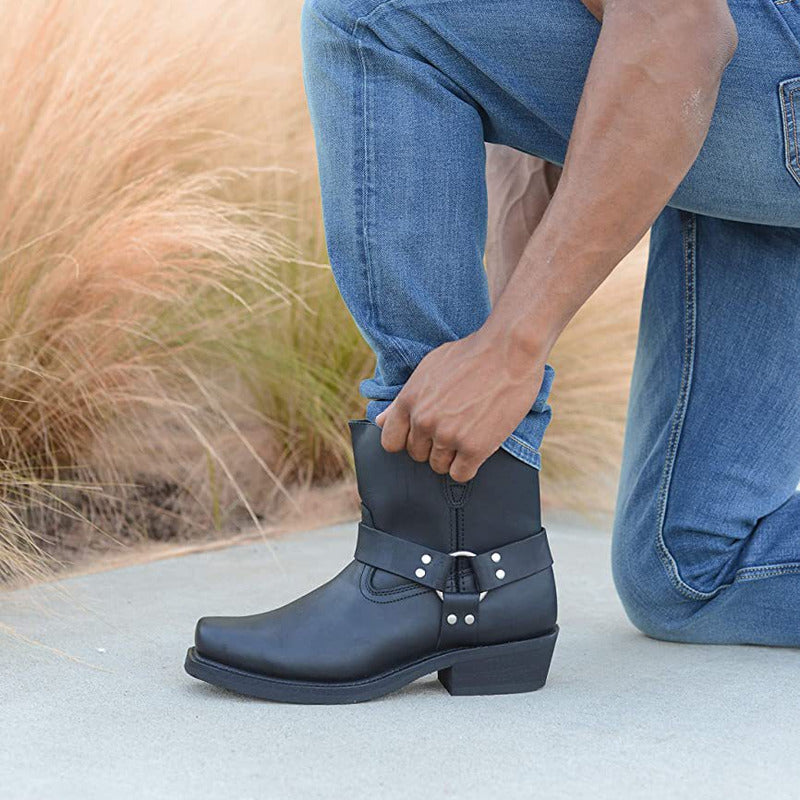 Lederstiefel | Western | Reißverschluss | Cowboystiefel | Herrenstiefel-HauteBerlin