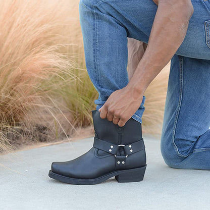 Lederstiefel | Western | Reißverschluss | Cowboystiefel | Herrenstiefel-HauteBerlin