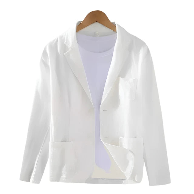 Leinenblazer – Lässiger einreihiger Sommerblazer für Männer-HauteBerlin