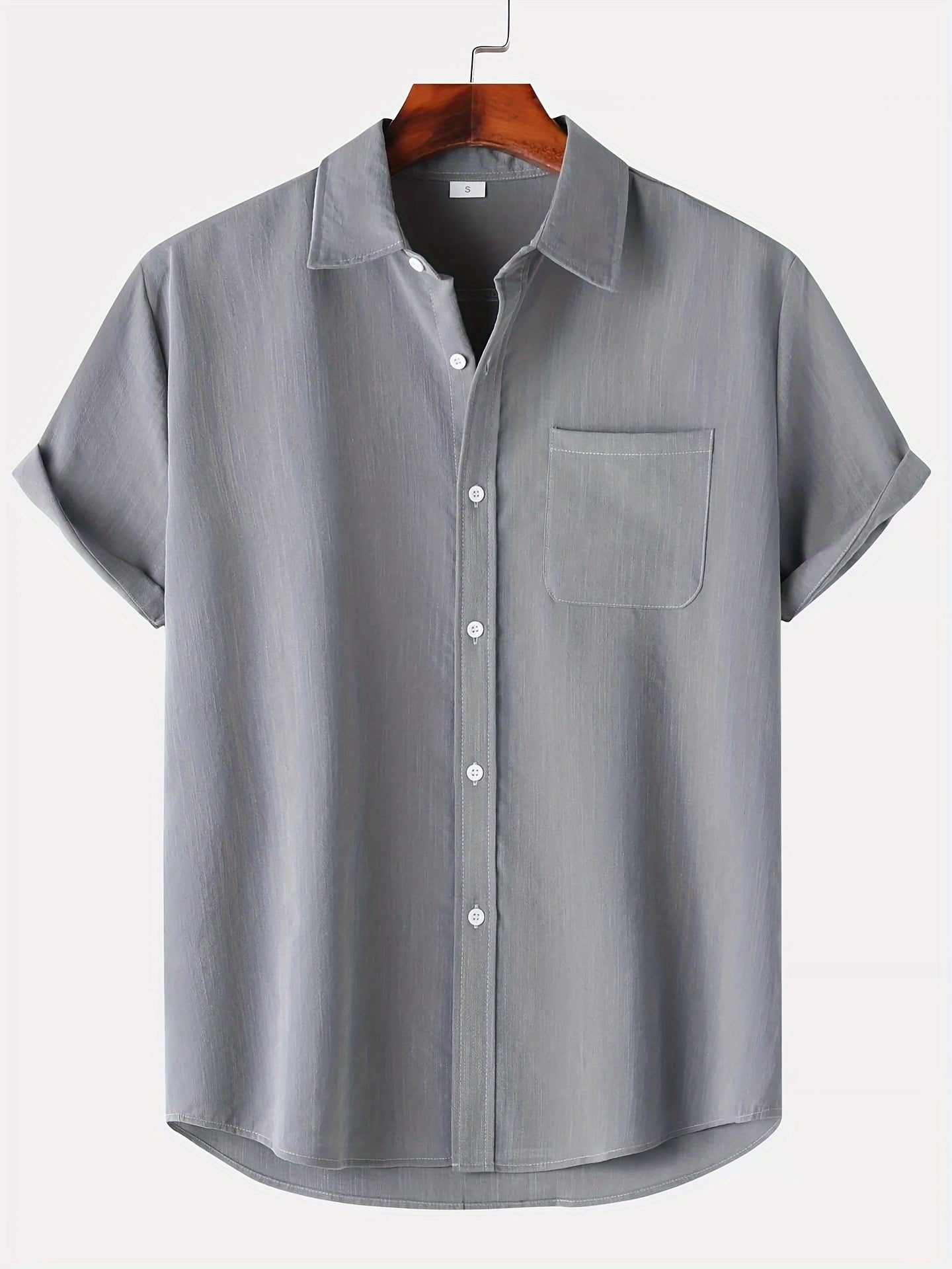 Leinenhemd - Kurzarm - Button-Up - Sommerhemd - Herrenhemden-HauteBerlin