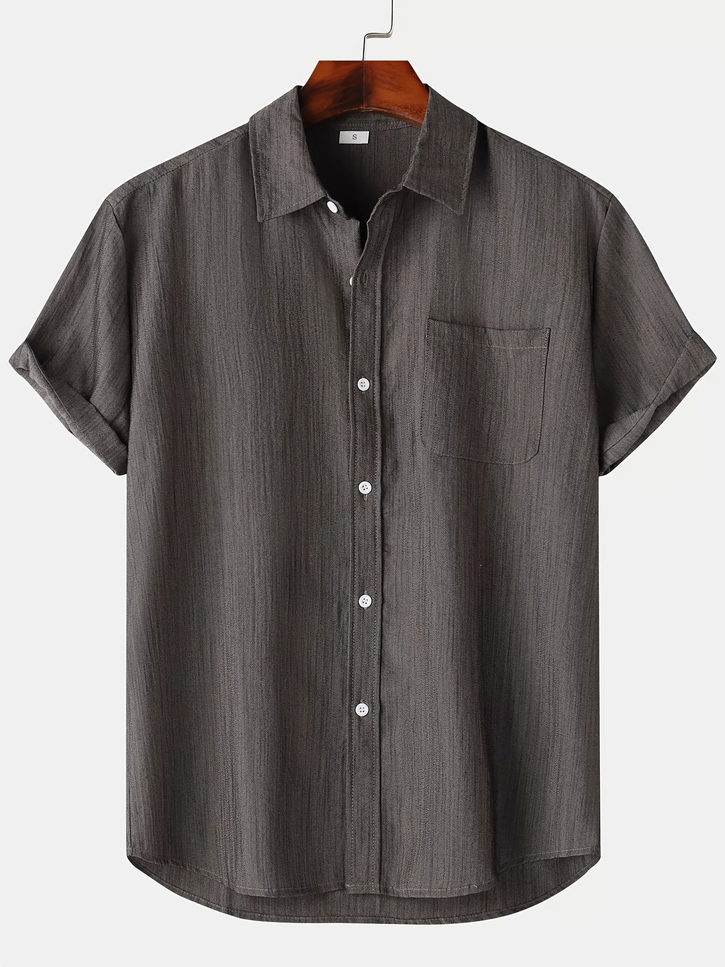 Leinenhemd - Kurzarm - Button-Up - Sommerhemd - Herrenhemden-HauteBerlin