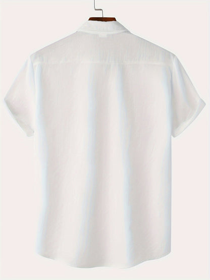 Leinenhemd - Kurzarm - Button-Up - Sommerhemd - Herrenhemden-HauteBerlin