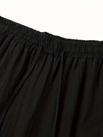 Leinenhose | Elastischer Bund | Kordelzug | Locker sitzende Hose | Herrenhose-HauteBerlin