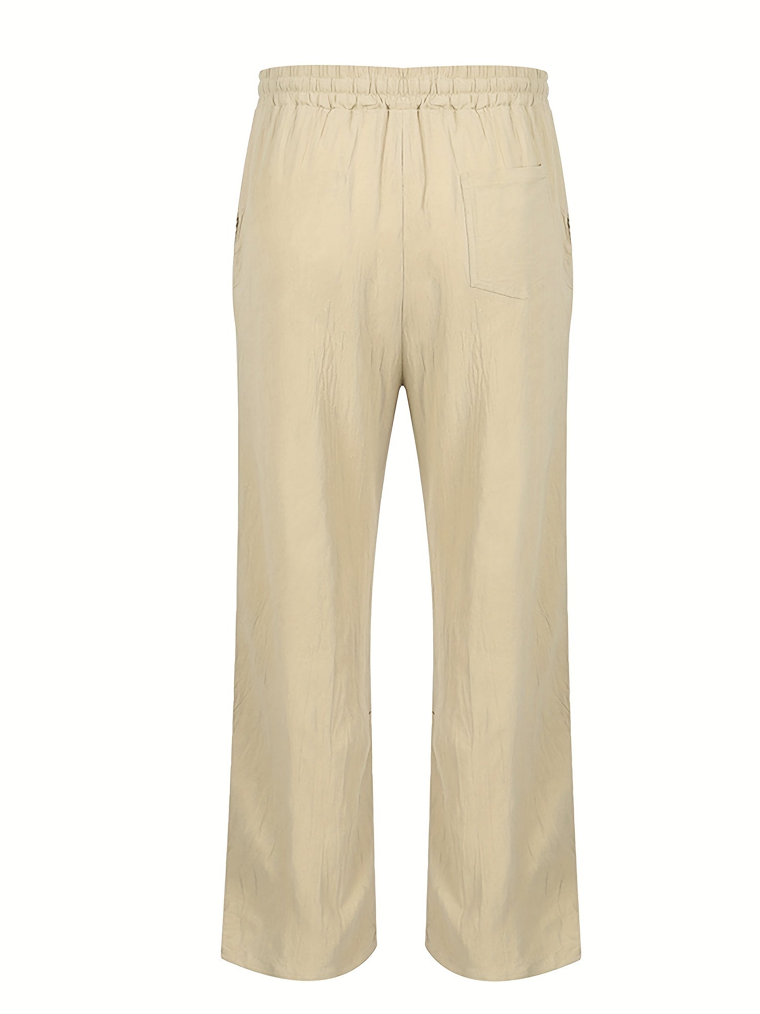 Leinenhose | Elastischer Bund | Kordelzug | Locker sitzende Hose | Herrenhose-HauteBerlin