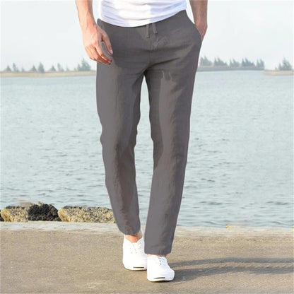 Leinenhose – Leichte Herrenhose mit geradem Bein für den Sommer-HauteBerlin