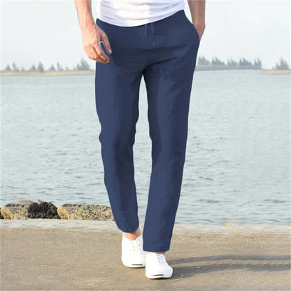 Leinenhose – Leichte Herrenhose mit geradem Bein für den Sommer-HauteBerlin