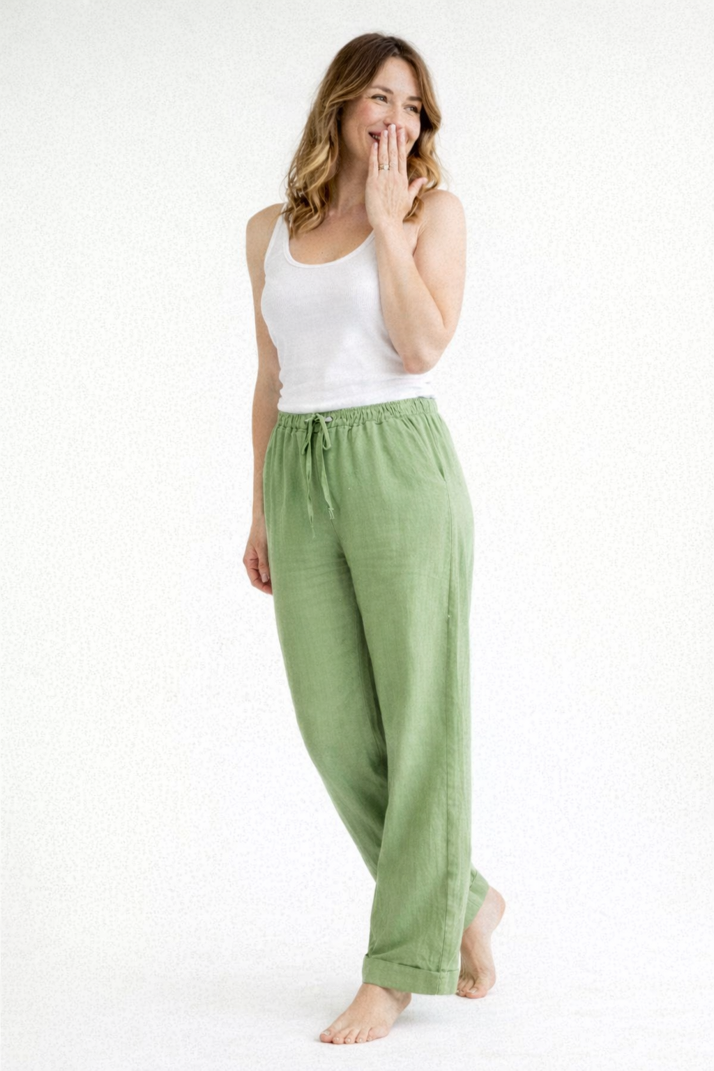 Leinenhose – Sommerhose für Damen mit geradem Bein-HauteBerlin
