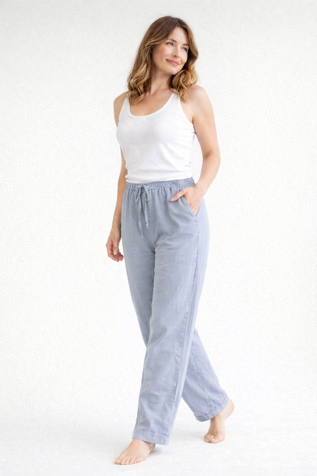 Leinenhose – Sommerhose für Damen mit geradem Bein-HauteBerlin
