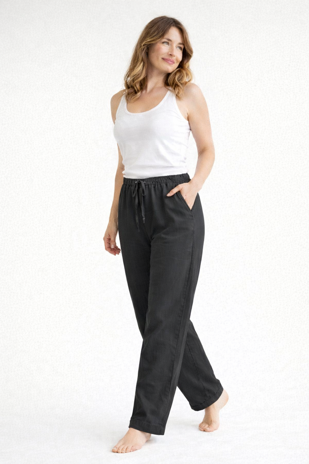 Leinenhose – Sommerhose für Damen mit geradem Bein-HauteBerlin