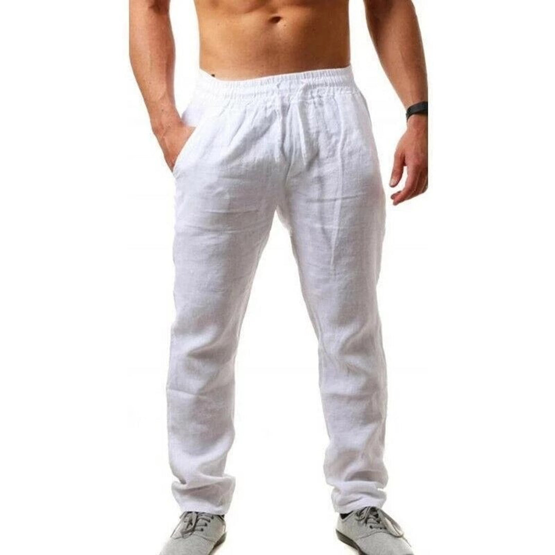 Leinenhose – Sommerhose für Männer mit elastischem Bund und lockerer Passform-HauteBerlin