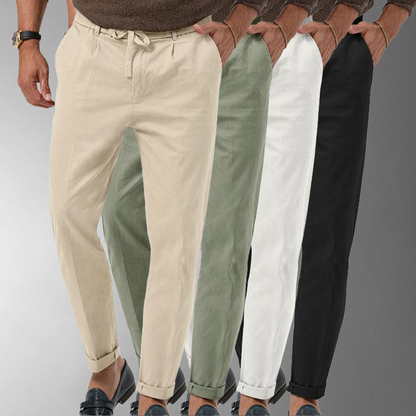 Leinenhose – atmungsaktive, schmal geschnittene Sommerhose für Herren-HauteBerlin