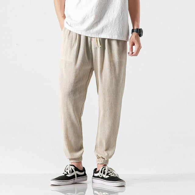 Leinenhose – leicht – Baggy – Jogginghose – Herrenhose-HauteBerlin