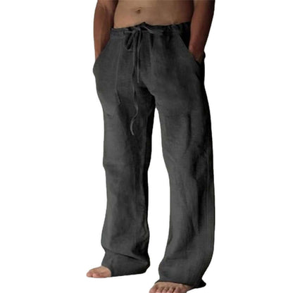 Leinenhose – lockere Passform – Kordelzug – Sommerhose – Herrenhose-HauteBerlin