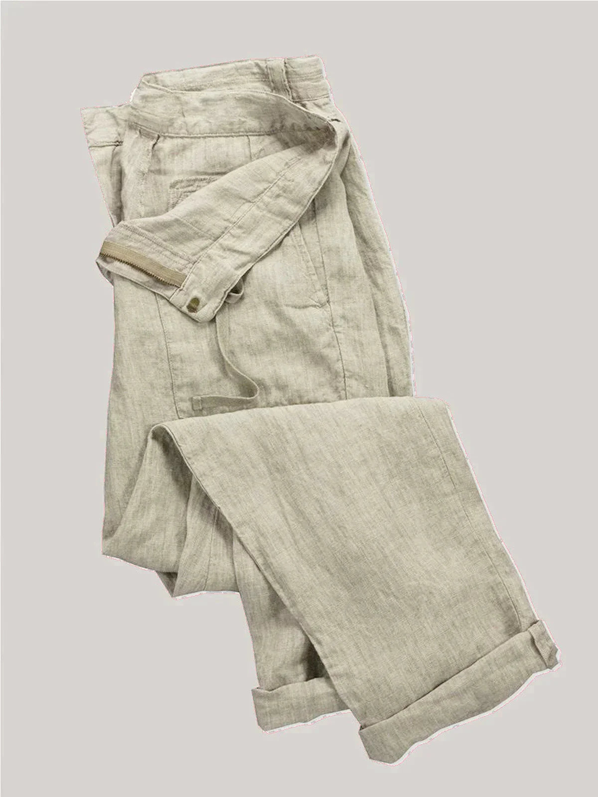 Leinenhosen - Taschen - Kordelzug - Sommerhosen - Leinenbekleidung für Männer-HauteBerlin