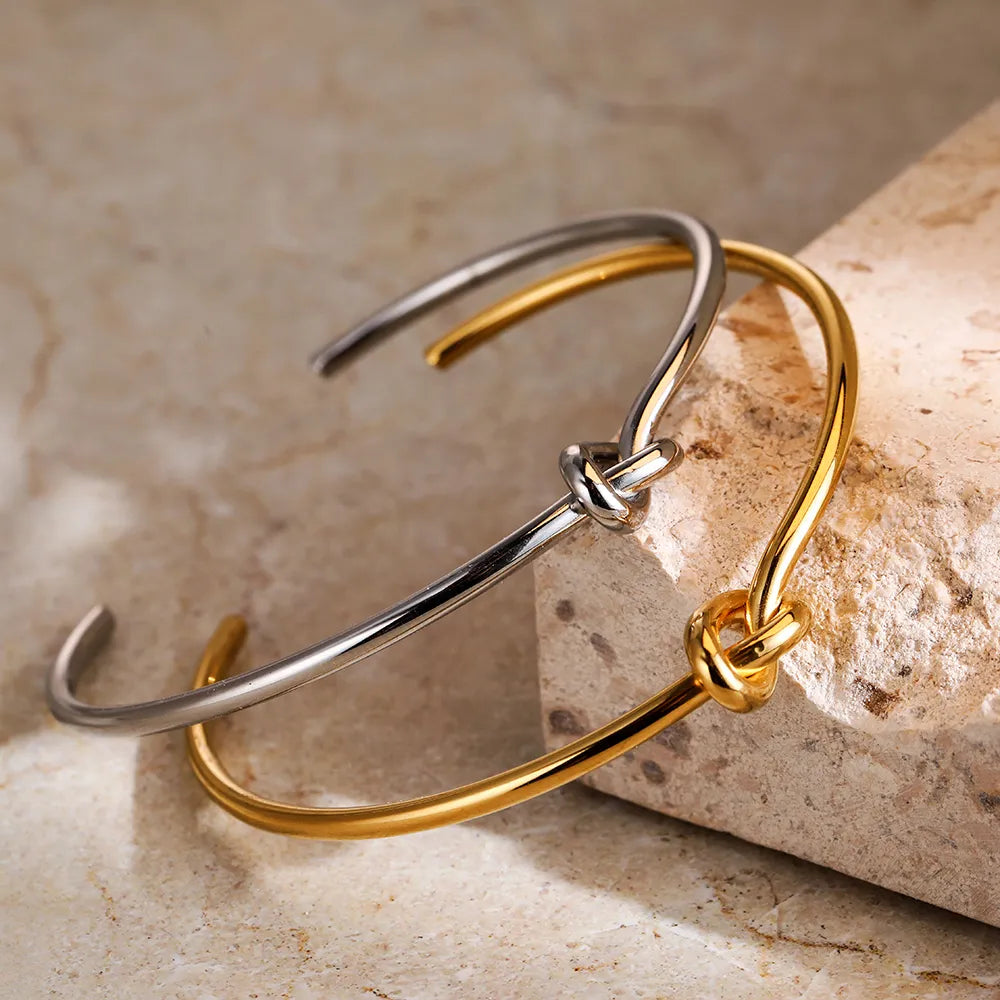 Manschettenarmband | Silber | Gold | Knotenarmband | Damenarmband-HauteBerlin