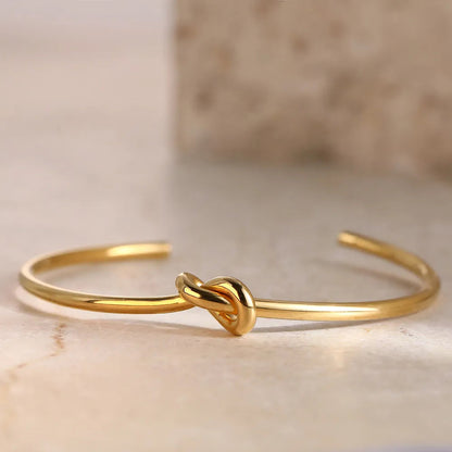 Manschettenarmband | Silber | Gold | Knotenarmband | Damenarmband-HauteBerlin