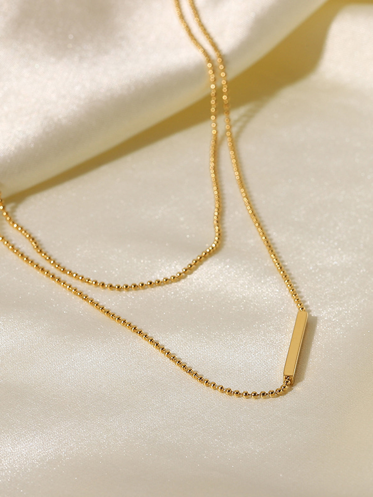 Mehrreihige Halskette – Minimalistische goldene Halskette für Frauen zum Kombinieren-HauteBerlin