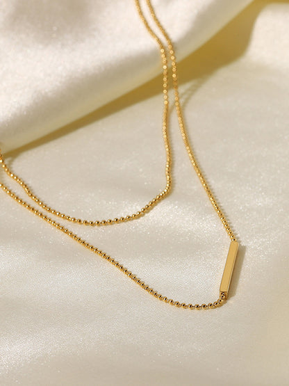 Mehrreihige Halskette – Minimalistische goldene Halskette für Frauen zum Kombinieren-HauteBerlin