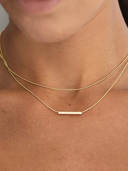 Mehrreihige Halskette – Minimalistische goldene Halskette für Frauen zum Kombinieren-HauteBerlin